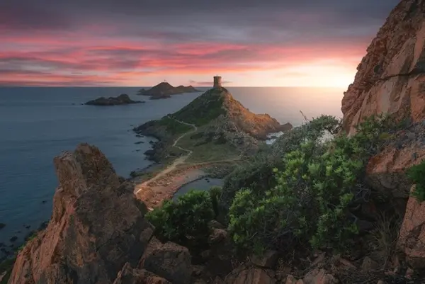 Vue des iles sanguinaires